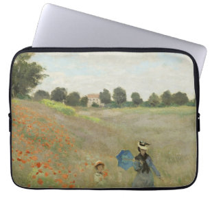Claude Monet Het klaprozenveld bij Argenteuil Kuns Laptop Sleeve