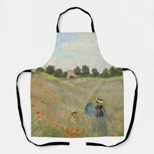 Claude Monet Het klaprozenveld bij Argenteuil Kuns Schort