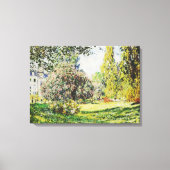 Claude Monet - Het Park Monceau Canvas Afdruk (Voorkant)
