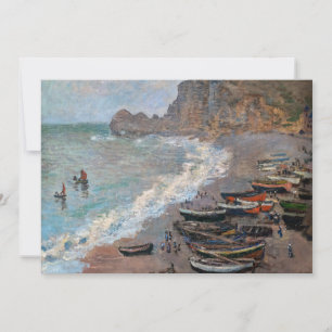 Claude Monet - Het strand bij Etretat Kaart