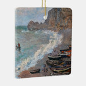 Claude Monet - Het strand bij Etretat Keramisch Ornament (Rechts)