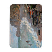 Claude Monet - Het strand bij Etretat Magneet (Verticaal)