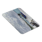 Claude Monet | Het strand bij Sainte-Adresse Magneet (Rechterzijde)