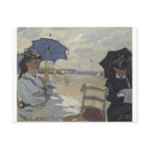 Claude Monet - Het strand bij Trouville Painting