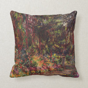 Claude Monet Het tuinpad in Giverny Kussen