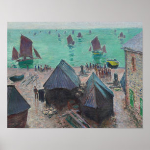Claude Monet - Het vertrek van de boten, Etretat Poster
