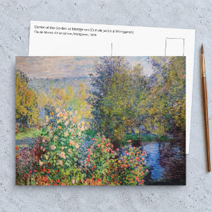 Claude Monet - Hoek van de tuin in Montgeron Briefkaart