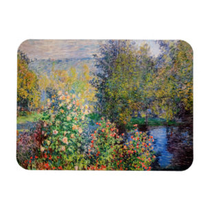 Claude Monet - Hoek van de tuin in Montgeron Magneet