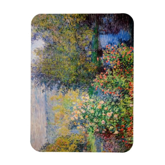 Claude Monet - Hoek van de tuin in Montgeron Magneet (Verticaal)