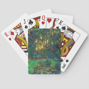 Claude Monet - Hoek van een vijver met waterlelies Pokerkaarten