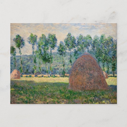 Claude Monet - Hooibergen bij Giverny Briefkaart (Voorkant)