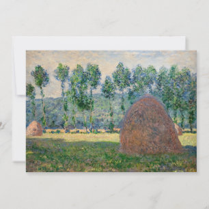 Claude Monet - Hooibergen bij Giverny Kaart