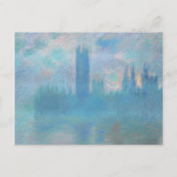 Claude Monet. Houses of Parliament London. Blauw