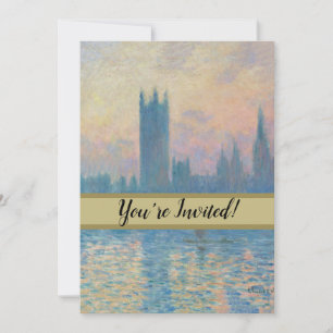 Claude Monet Houses of Parliament Zonsondergang Kaart