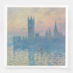 Claude Monet Houses of Parliament Zonsondergang Servet