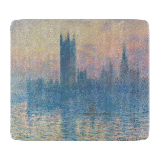 Claude Monet Houses of Parliament Zonsondergang Snijplank (Voorkant)