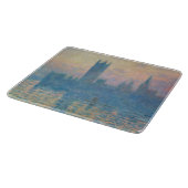 Claude Monet Houses of Parliament Zonsondergang Snijplank (Hoek)