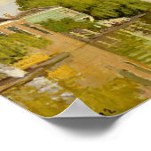 Claude Monet - Houses over de Achterzaan Poster (Hoek)