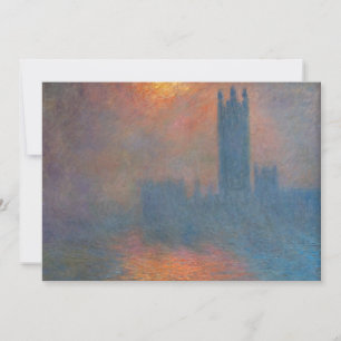 Claude Monet - Huizen van het Parlement Londen Kaart