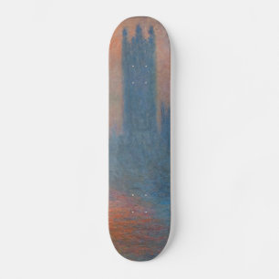 Claude Monet - Huizen van het Parlement Londen Skateboard