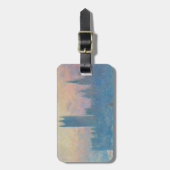 Claude Monet Huizen van het Parlement Zonsondergan Bagagelabel (Voorkant verticaal)