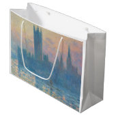Claude Monet Huizen van het Parlement Zonsondergan Groot Cadeauzakje (Voorkant Gekanteld)