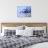 Claude Monet Île aux Orties bij Vernon Canvas Afdruk (Insitu (Slaapkamer))