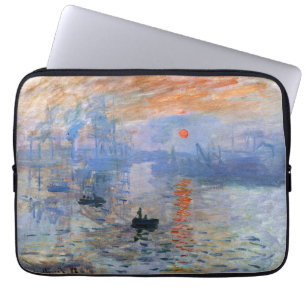 Claude Monet Impressie Zonsopgang 1872 Haven Kunst Laptop Sleeve