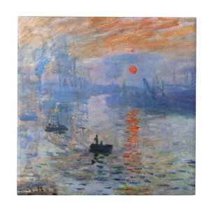 Claude Monet Impressie Zonsopgang 1872 Haven Kunst Tegeltje