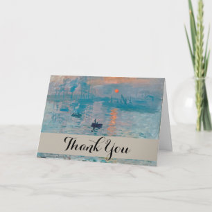 Claude Monet Impressie Zonsopgang Frans Bedankkaart