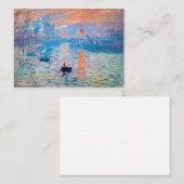 Claude Monet - Impressie, Zonsopgang Notitiekaartje (Voorkant / Achterkant)