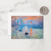 Claude Monet - Impressie, Zonsopgang Notitiekaartje (Voorkant / Achterkant in situ)