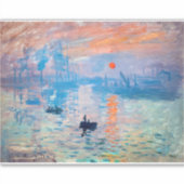 Claude Monet - Impressie, Zonsopgang Sticker (Voorkant)
