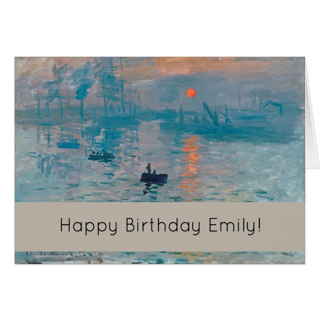 Claude Monet Impression Lever de soleil Français (Devant horizontal)