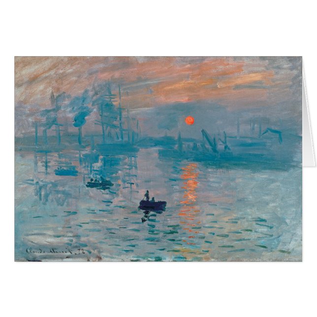 Claude Monet Impression Soleil Levant Français (Devant horizontal)