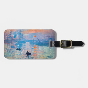 Claude Monet - Impression, Sunrise Bagagelabel