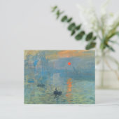 Claude Monet Impression Sunrise Briefkaart (Staand voorkant)