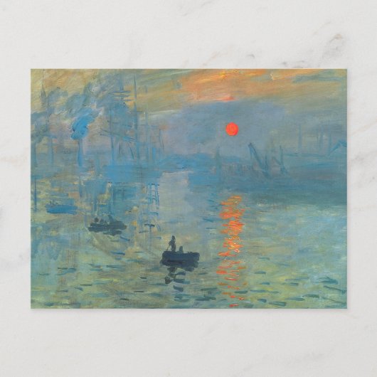Claude Monet Impression Sunrise Briefkaart (Voorkant)