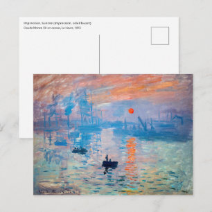 Claude Monet - Impression, Sunrise Briefkaart