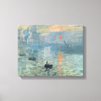 Claude Monet Impression Sunrise Canvas Afdruk
