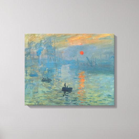Claude Monet Impression Sunrise Canvas Afdruk (Voorkant)