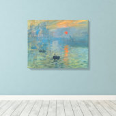 Claude Monet Impression Sunrise Canvas Afdruk (Insitu (Houten vloer))