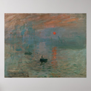 Claude Monet Impression Sunrise Classic Peinture