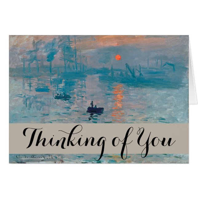 Claude Monet Impression Sunrise Frans (Voorkant Horizontaal)