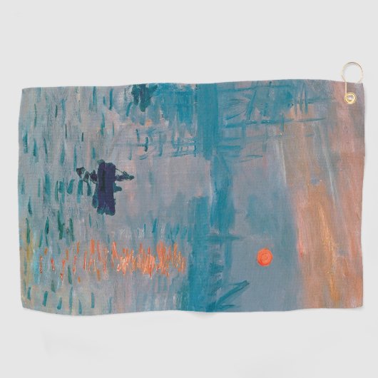 Claude Monet Impression Sunrise Frans Golfhanddoek (Horizontaal)