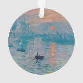 Claude Monet Impression Sunrise Frans Ornament (achterkant)