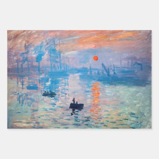 Claude Monet - Impression, Sunrise Inpakpapier Vel (Voorkant)