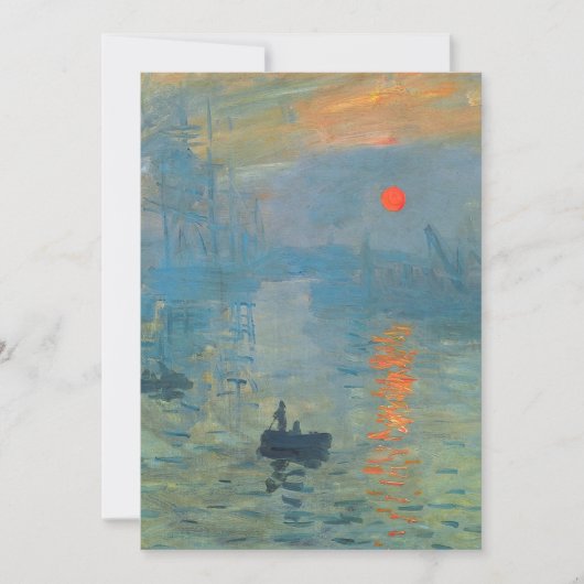 Claude Monet Impression Sunrise Kaart (Voorkant)