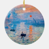 Claude Monet - Impression, Sunrise Keramisch Ornament (Achterkant)