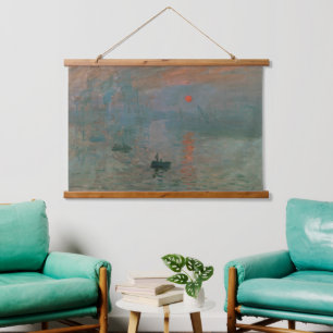 Claude Monet Impression Sunrise Kunstprint Hangend Wandkleed